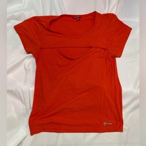 Guess orange top